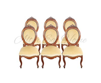 Комплект из шести стульев в стиле неорококо 1850-х гг.